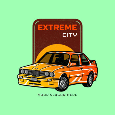 Placeit - Online Logo Template for a Racing Team Featuring a 90's ...