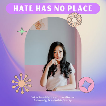 Placeit - Instagram Post Maker With a Message Supporting the AAPI Community