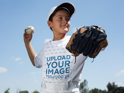Baseball Uniform Builder - Kid Throwing the Ball