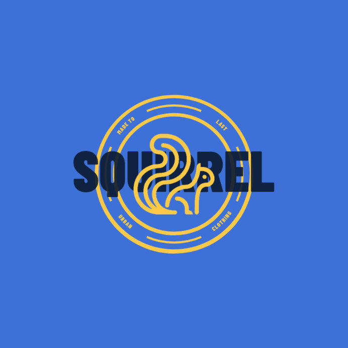 Placeit Clothing Brand Logo Template With a Squirrel Graphic