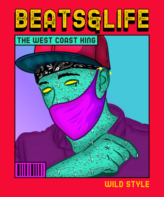 Placeit HipHopStyled TShirt Design Generator with a Portrait Graphic