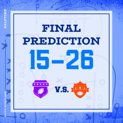 Placeit - Instagram Post Design Creator Featuring a Score Prediction ...