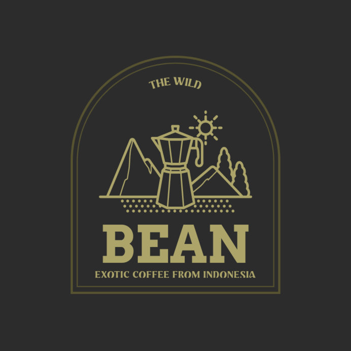 Placeit Logo Generator for a Coffee Shop Featuring an Illustrated
