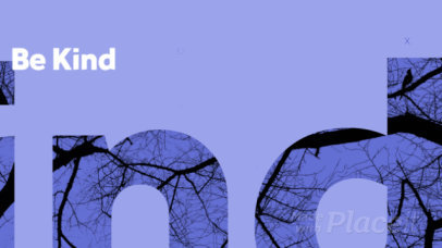 Placeit - Intro Video Maker Featuring an Animated Kindness Quote for a ...