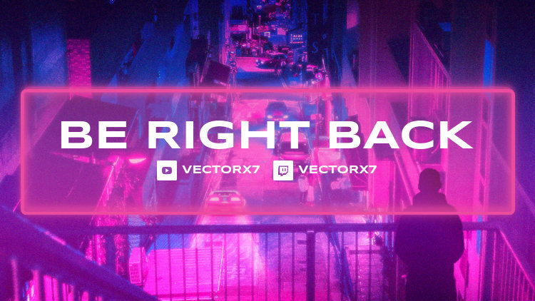 Placeit - Be Right Back Screen Design Maker for Twitch Game Players