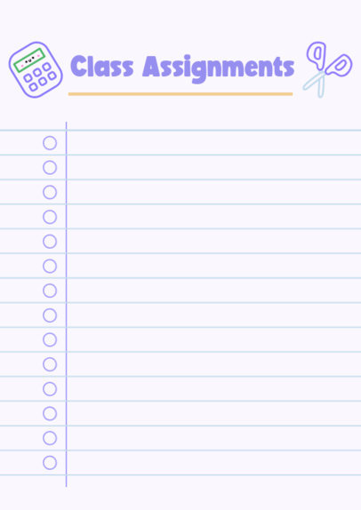 Placeit - Stationery Flyer Template for Class Assignments Featuring ...