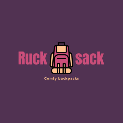Placeit - Online Logo Template for Backpacks and Suitcases Stores