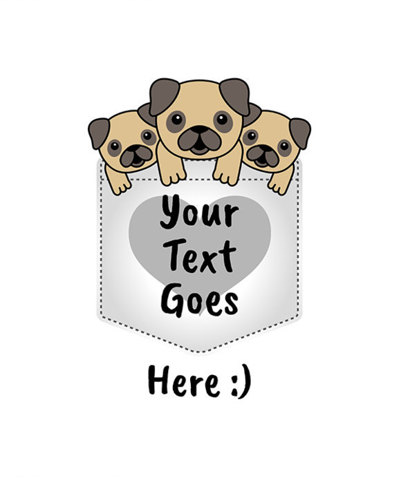 Placeit T Shirt Pocket Design Template with Happy Character Illustrations