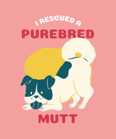 Placeit T Shirt Design Creator for a Pet Shelter Featuring a Cute