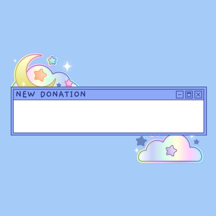 Placeit - Twitch Alert Box Design Generator Featuring Cute Night Graphics