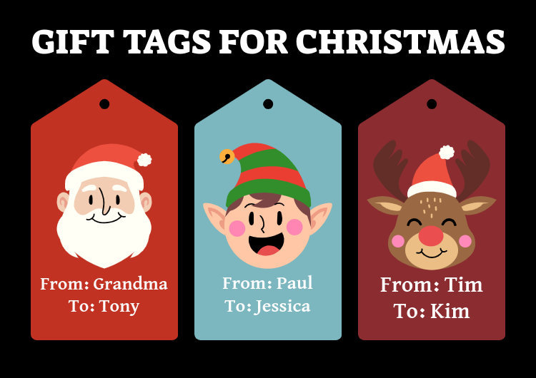 Placeit Gift Tag Generator to Celebrate Christmas Season