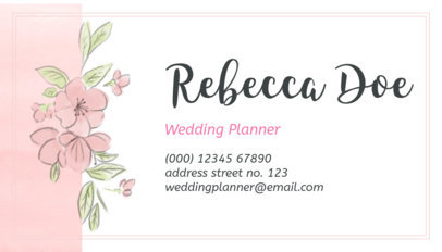 Placeit Wedding Planner Business Card Maker