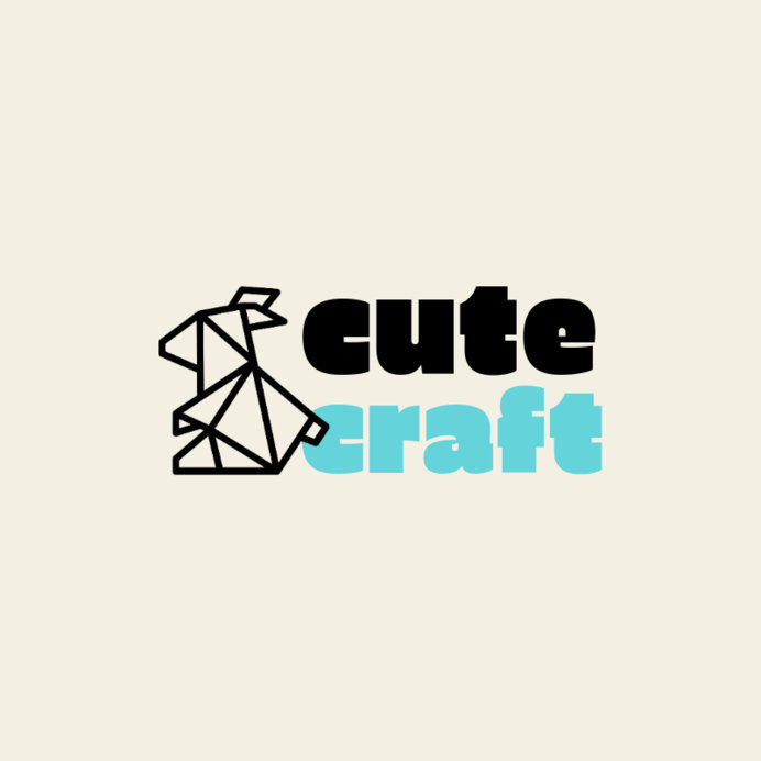 Placeit Geometrical Origami Logo Maker for a Paper Craft Store