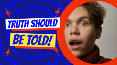 Placeit - YouTube Thumbnail Template with a Surprised Boy's Face with ...