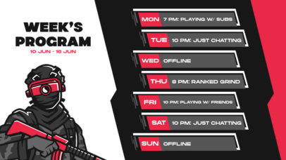 Placeit - Twitch Screen Creator for a Streamer's Schedule with Battle ...