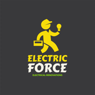 placeit logo maker to design an electrician logo electrical logo