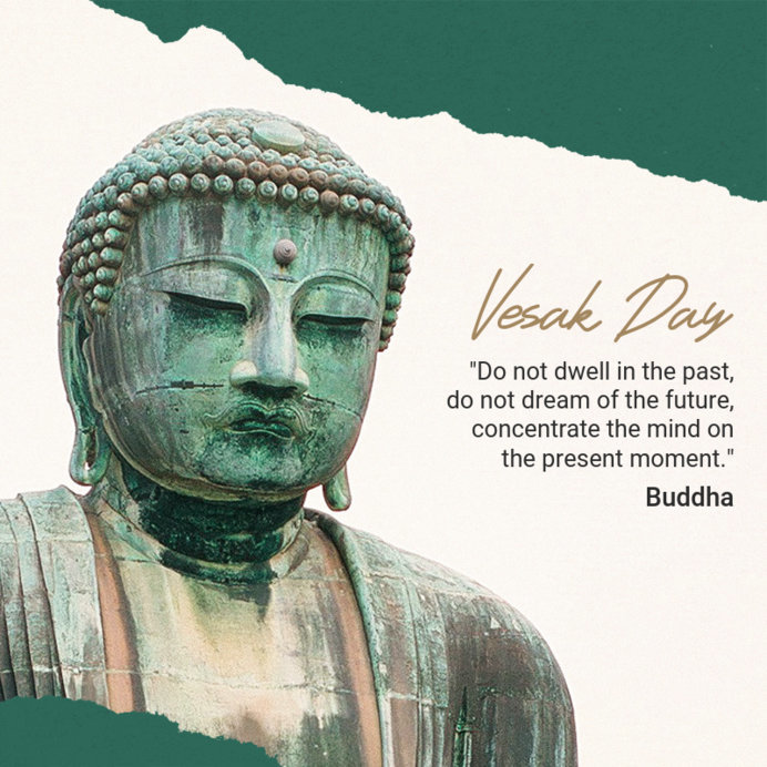 Placeit Instagram Post Generator for Buddha Purnima Featuring an