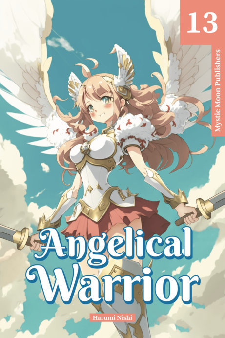 Placeit Fantasy Book Cover Maker Featuring an Anime Angelical Warrior