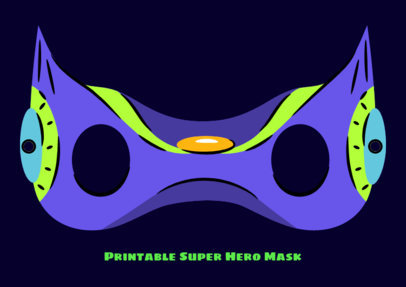 Placeit - Printable Mask Design Creator with Futuristic Elements