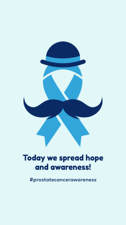 Placeit - Prostate Cancer Awareness Instagram Story Template Featuring ...