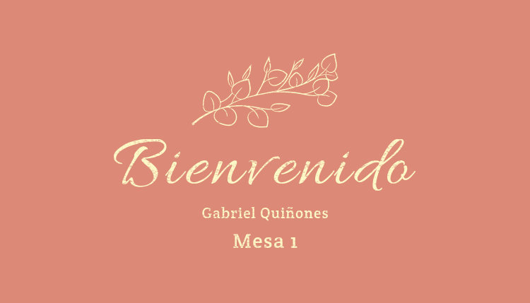 Placeit Guest Place Card Template Featuring a Wedding Theme and a