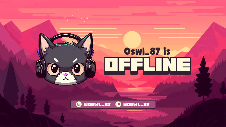 Placeit - Twitch Offline Banner Creator Featuring an Angry Cat Graphic