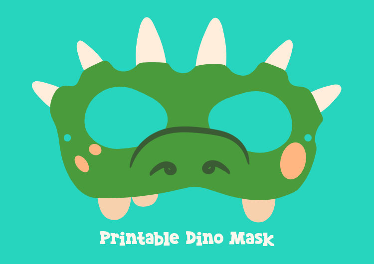 Placeit - Printable Mask Creator for a Dinosaur-Themed Kid's Party dinosaur-role-play-masks-twinkl-teacher-made-twinkl