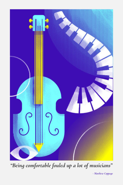 Placeit - Poster Design Generator Featuring a Violin Graphic and a ...