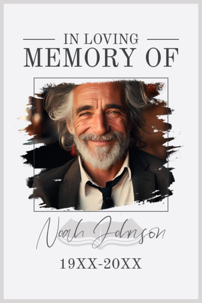 Placeit - Poster Design Template Featuring a Photo and a Sweet Memorial ...