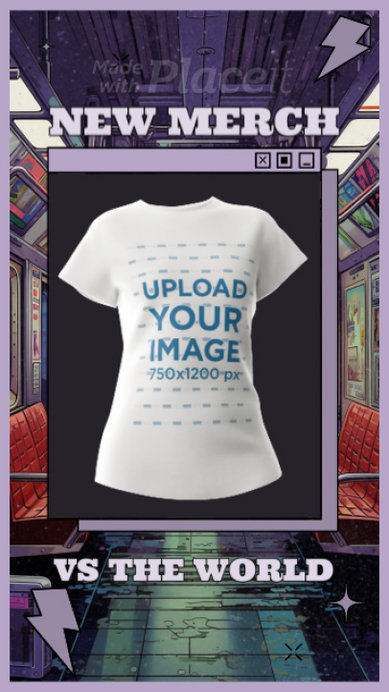 Placeit - Video of a 3D Crewneck Tee Featuring a Retro Computer Tab and ...