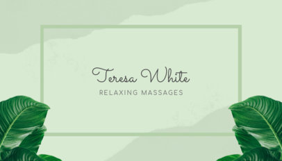 Placeit Business Card Maker For Relaxing Spas With Relaxing Stones