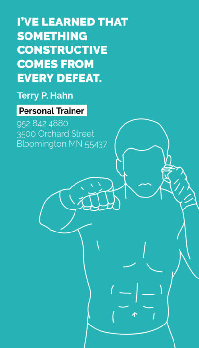 placeit personal trainer business card maker with minimal style personal trainers business cards