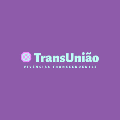 Placeit - Transgender Talks Event Logo Template Featuring an Abstract Icon