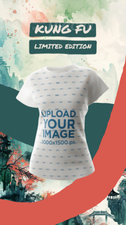 Placeit - AI-Created Video of a Sublimated T-Shirt With a Kung Fu Panda ...