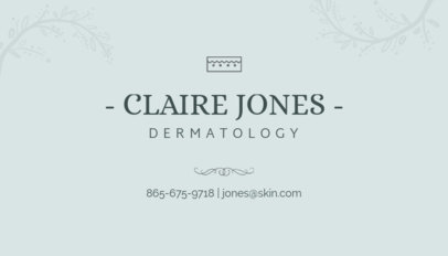 Minimalist Business Card Maker for Dermatologists