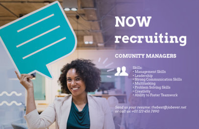 placeit now hiring flyer template for hr firms