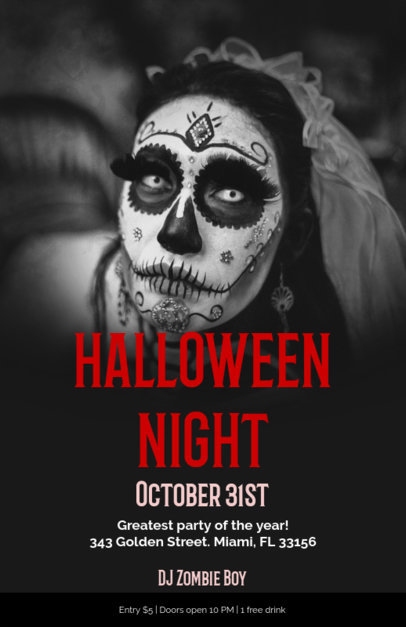 placeit halloween party flyer maker
