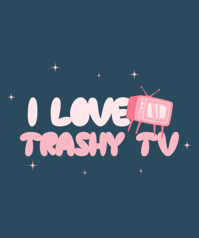 Placeit - Trashy TV T-Shirt Design Maker With a Television Icon