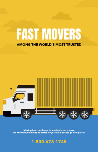 Moving Service Flyer Maker with Customizable Graphics