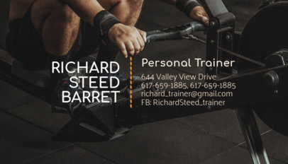 placeit business card template for personal trainers personal trainers business cards