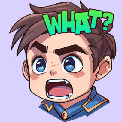 Placeit - Twitch Emote Generator Featuring a Battle Game-Inspired Angry ...