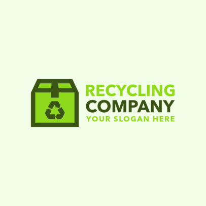 Placeit Logo Maker For Recycling Companies With Earth Icon
