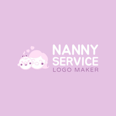 placeit babysitter services logo maker babysitter logo