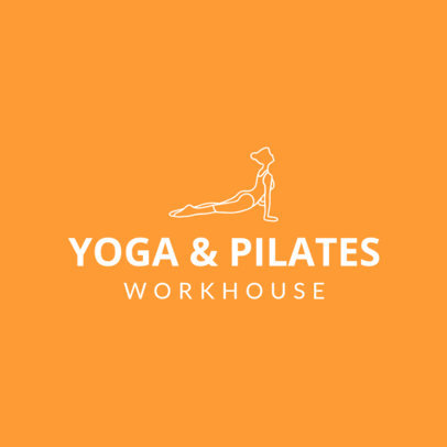 Custom Logo Maker for Yoga Schools with Yoga Position Icons