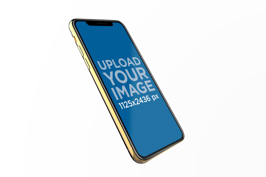 Placeit iPhone 11 Pro Render Mockup Slightly Leaning Backwards
