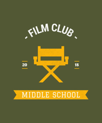 Film Club T-Shirt Design Template 