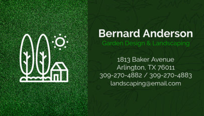 placeit lawn care business card template with gardening graphics lawn care business cards templates