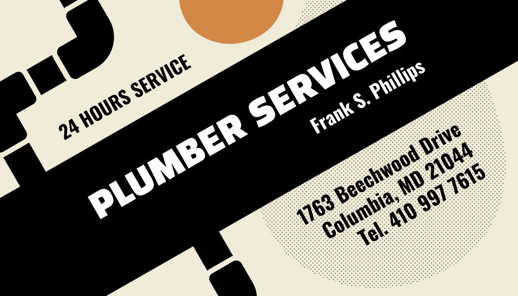 Placeit Plumbing Business Card Maker