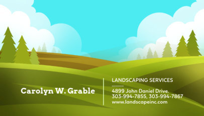 Placeit Landscaping And Irrigation Business Card Maker