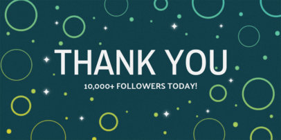 Placeit - Followers Milestone Celebration Twitter Post Template
